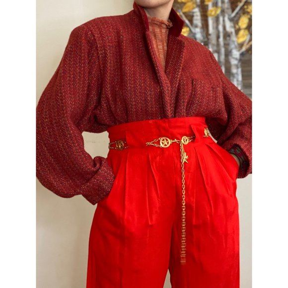 SOLD (VINTAGE) Album by Kenzo 90's Velvet Neck Oversized Jacket (S) - Picture 5 of 8